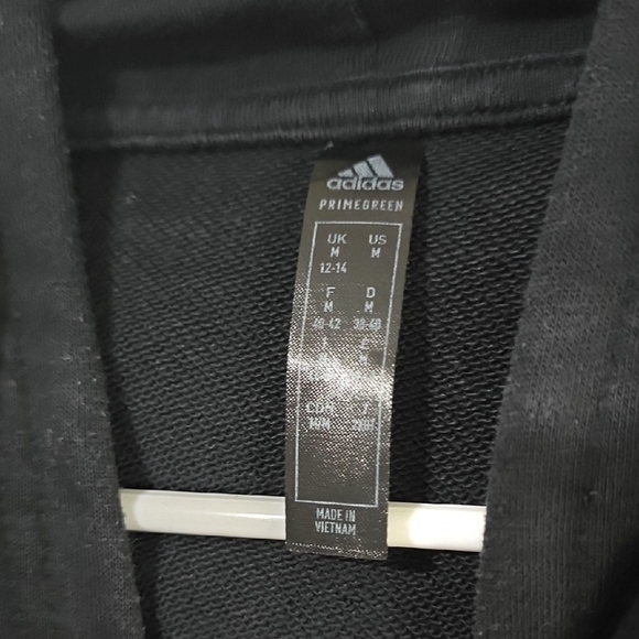 Adidas Black Hoodie with Pastel Floral Accents - Picture 3 of 6